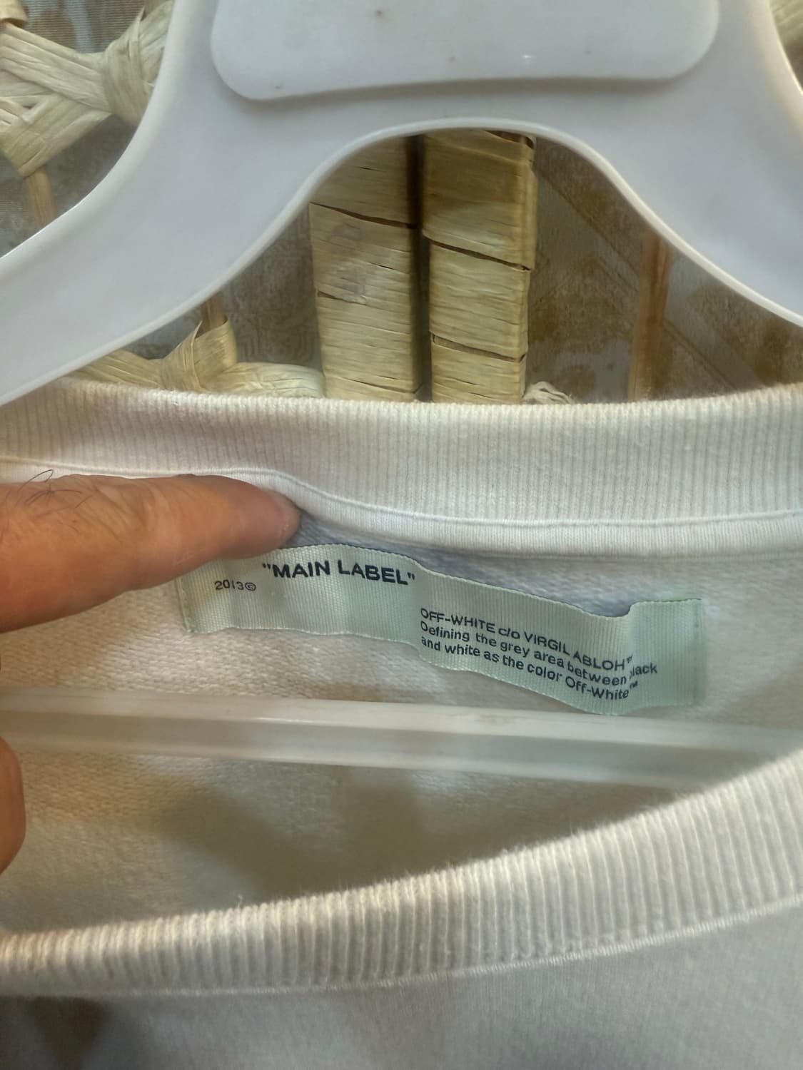 95 정품 오프화이트 태이핑 애로우 맨투맨 팝니다 상품이미지2