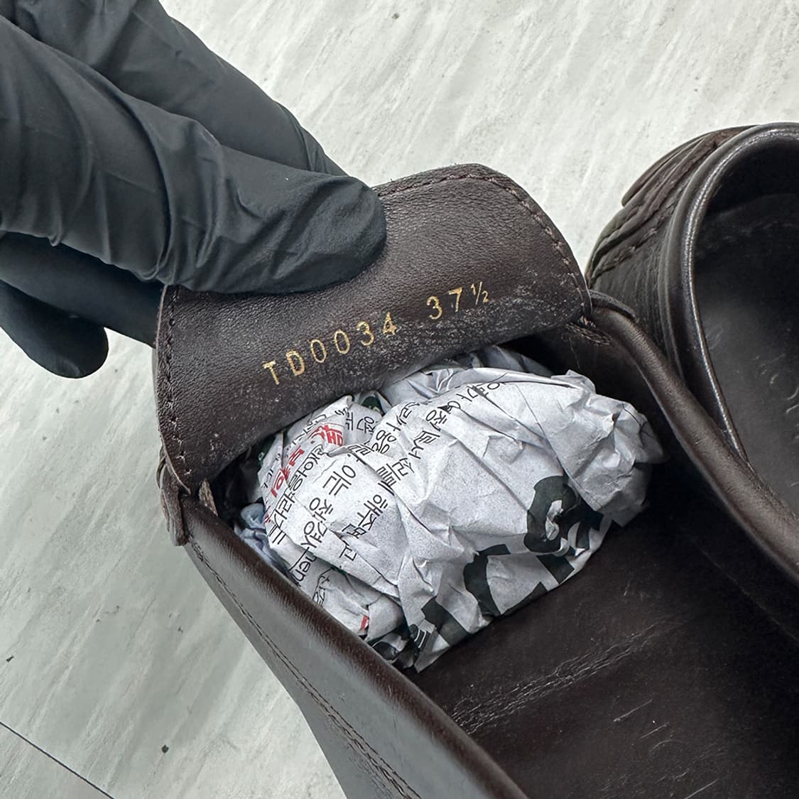 루이비통 레더 로퍼 다크브라운 37.5 240-245mm 상품이미지9