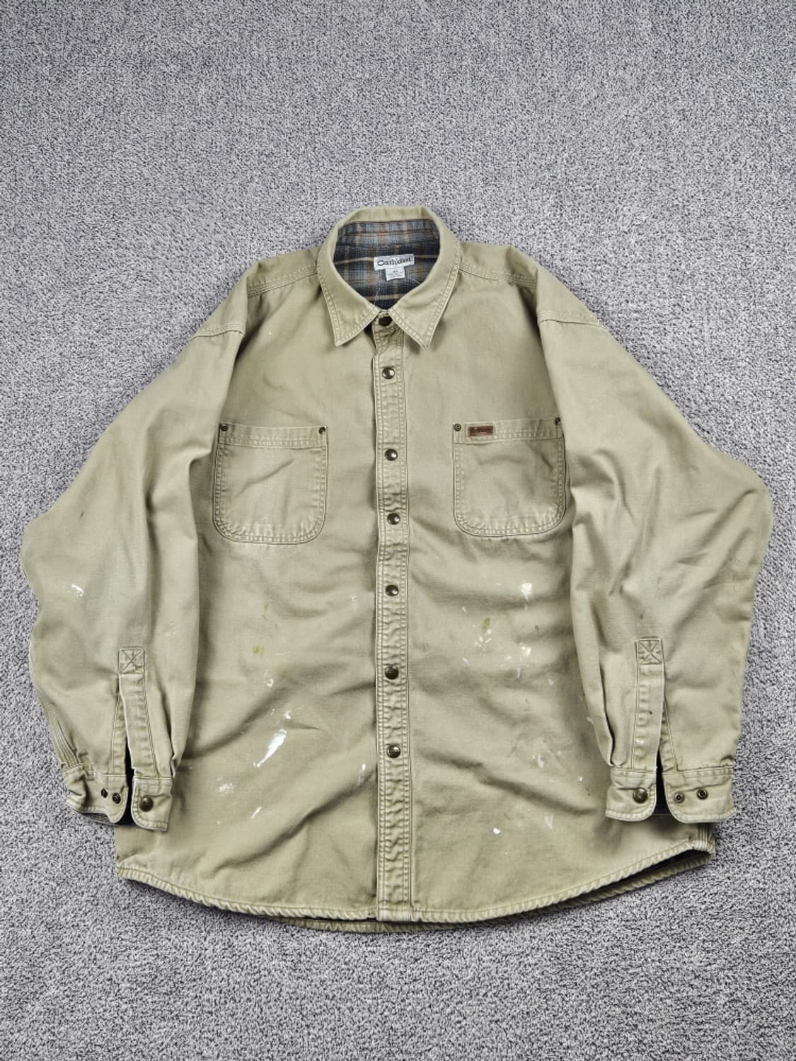 칼하트 플란넬 캔버스 헤비 워크 셔츠 자켓 ( XL ) / 10536 상품이미지2