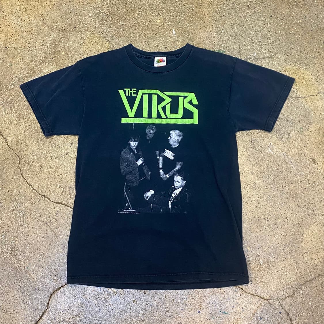 레어) 미국 빈티지 밴드 더 바이러스 굿즈티 락티셔츠 반팔티 상품이미지1
