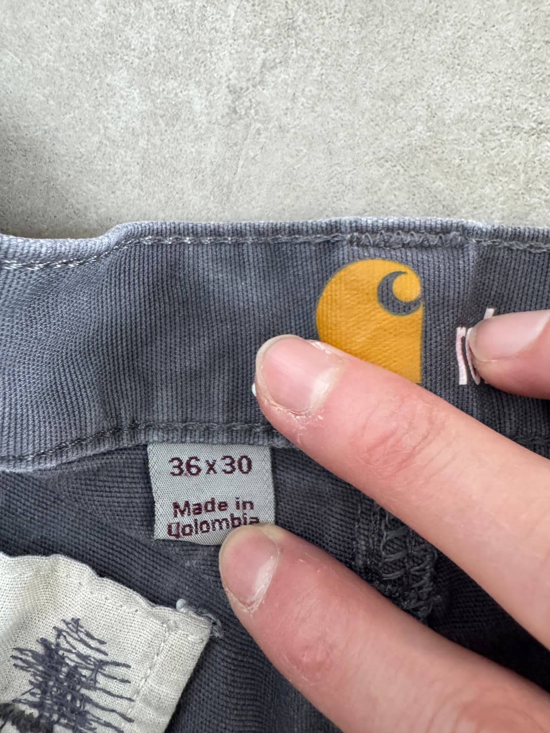 칼하트 릴랙스드 핏 워시드 덕 더블 프론트 워크 팬츠 상품이미지5