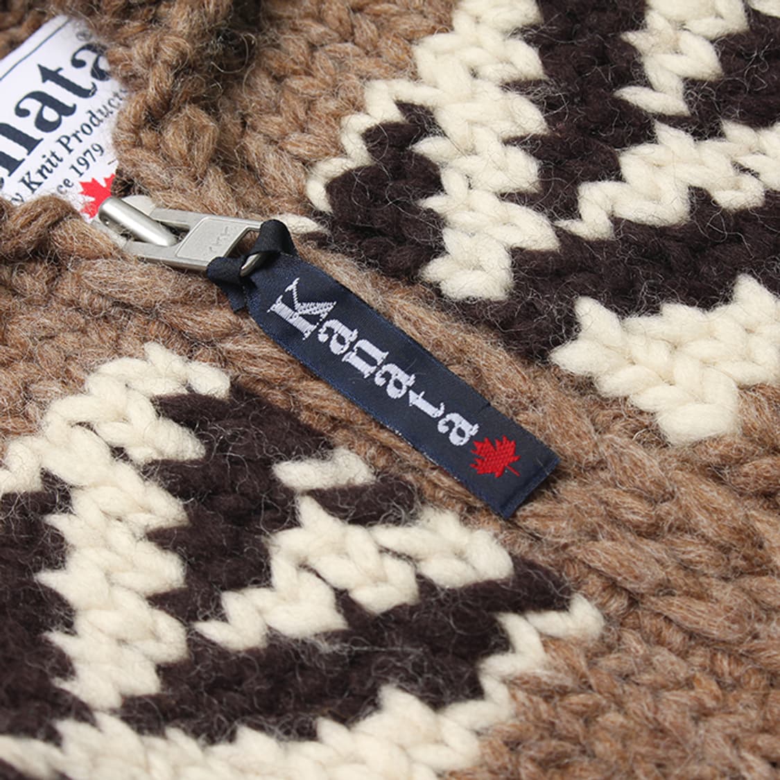  KANATA "Brown Knit Zip-up" 상품이미지8