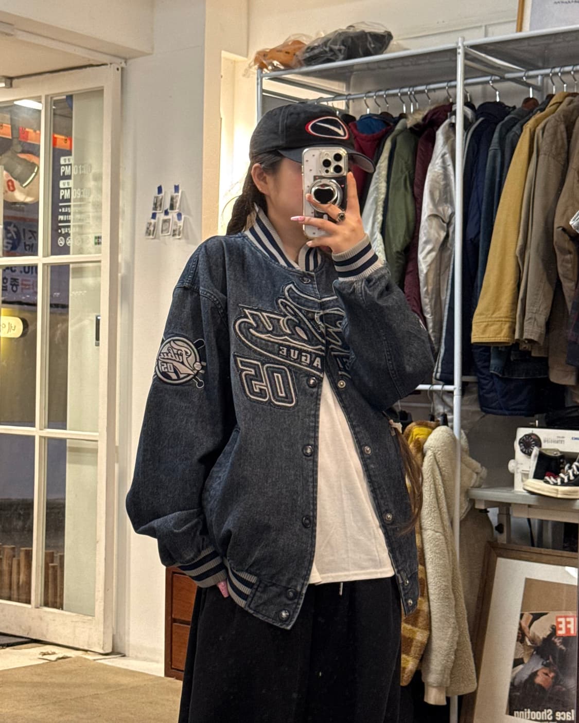 FUBU 90s 데님 바시티 자켓 상품이미지1