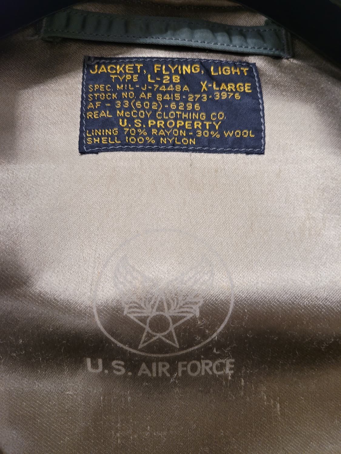 XL 리얼맥코이 항공자켓 블루종  상품이미지6