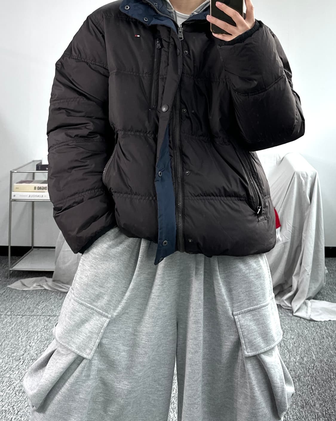타미 힐피거 90s 리버시블 패딩 XL 상품이미지5