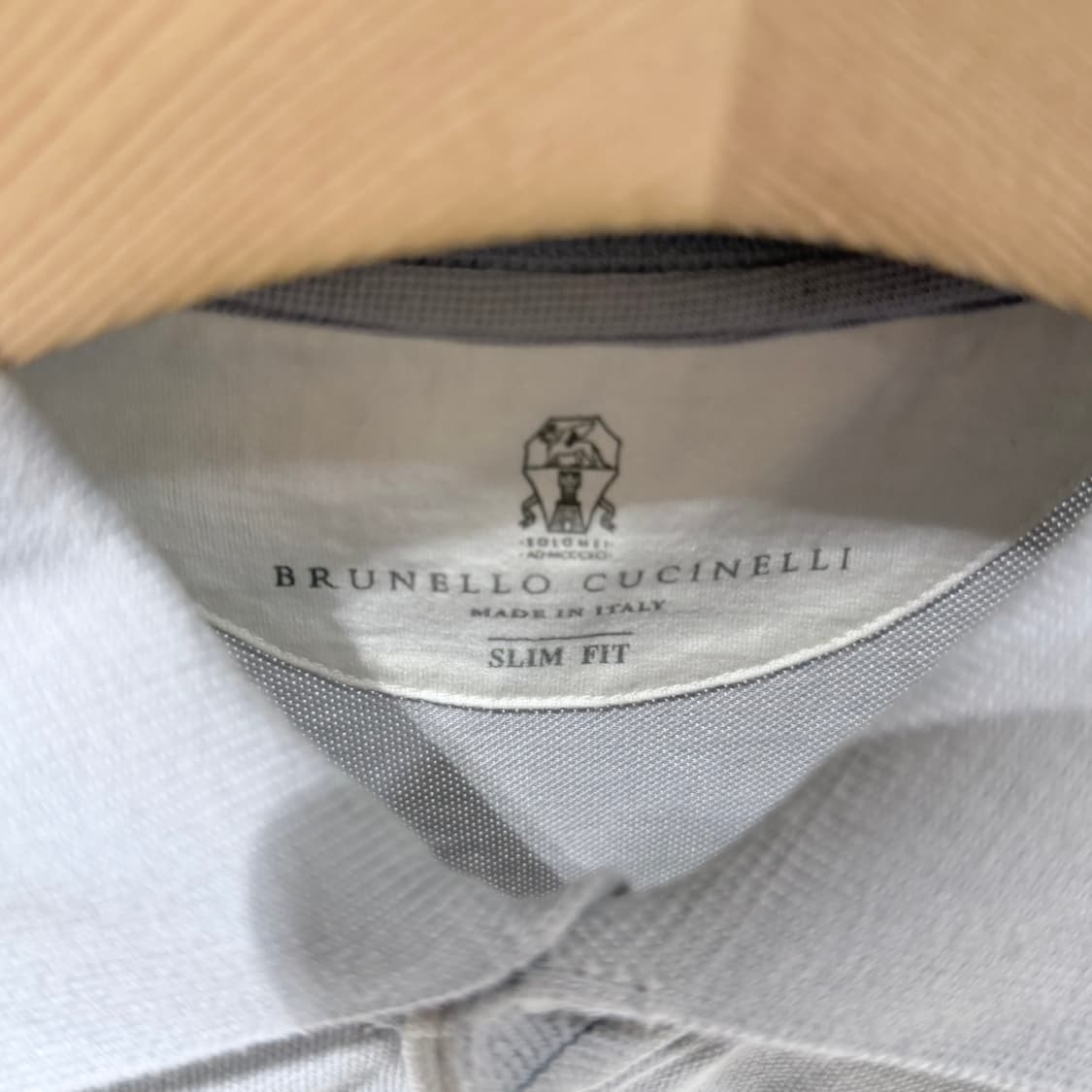 (A+/L) / 브루넬로쿠치넬리 슬림핏 폴로 카라 코튼 반팔 티셔츠 상품이미지5