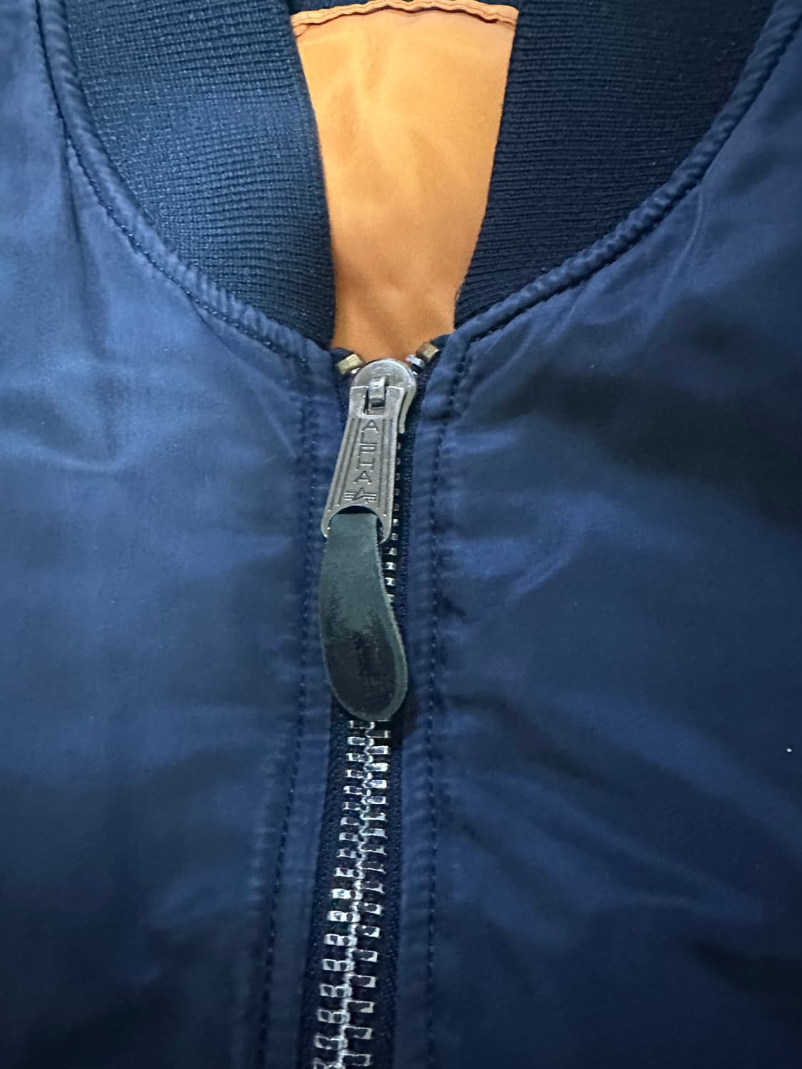 알파인더스트리 ma-1 항공자켓 네이비 상품이미지2