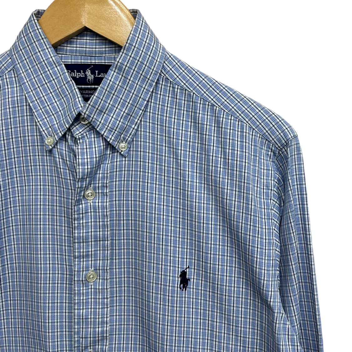 랄프로렌 블루 체크무늬 셔츠 L 상품이미지6
