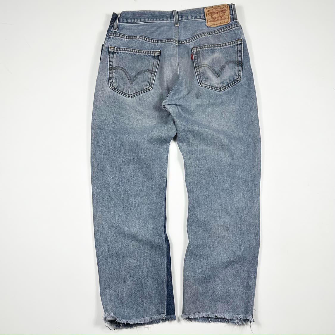 34 리바이스 505 연청 진청 커스텀 레귤러 데님팬츠 상품이미지4