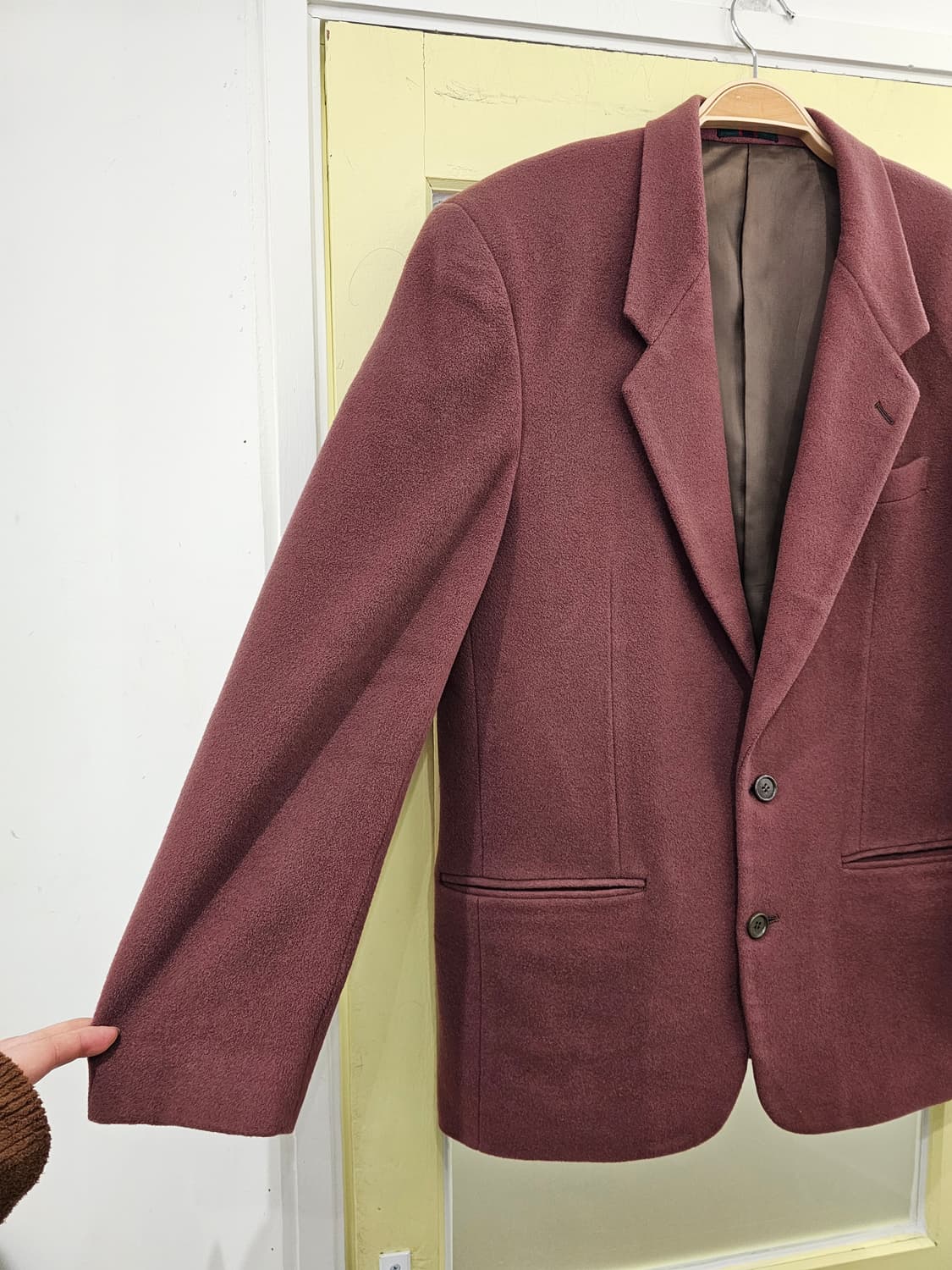 Colours by Alexander Julian 와인 캐시울 자켓 상품이미지5