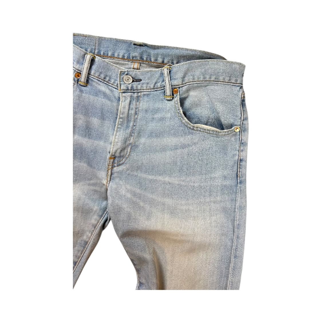 L) 리바이스 Levi’s 504 워싱 인디고 스트레이트 데님 팬츠 BD 상품이미지4