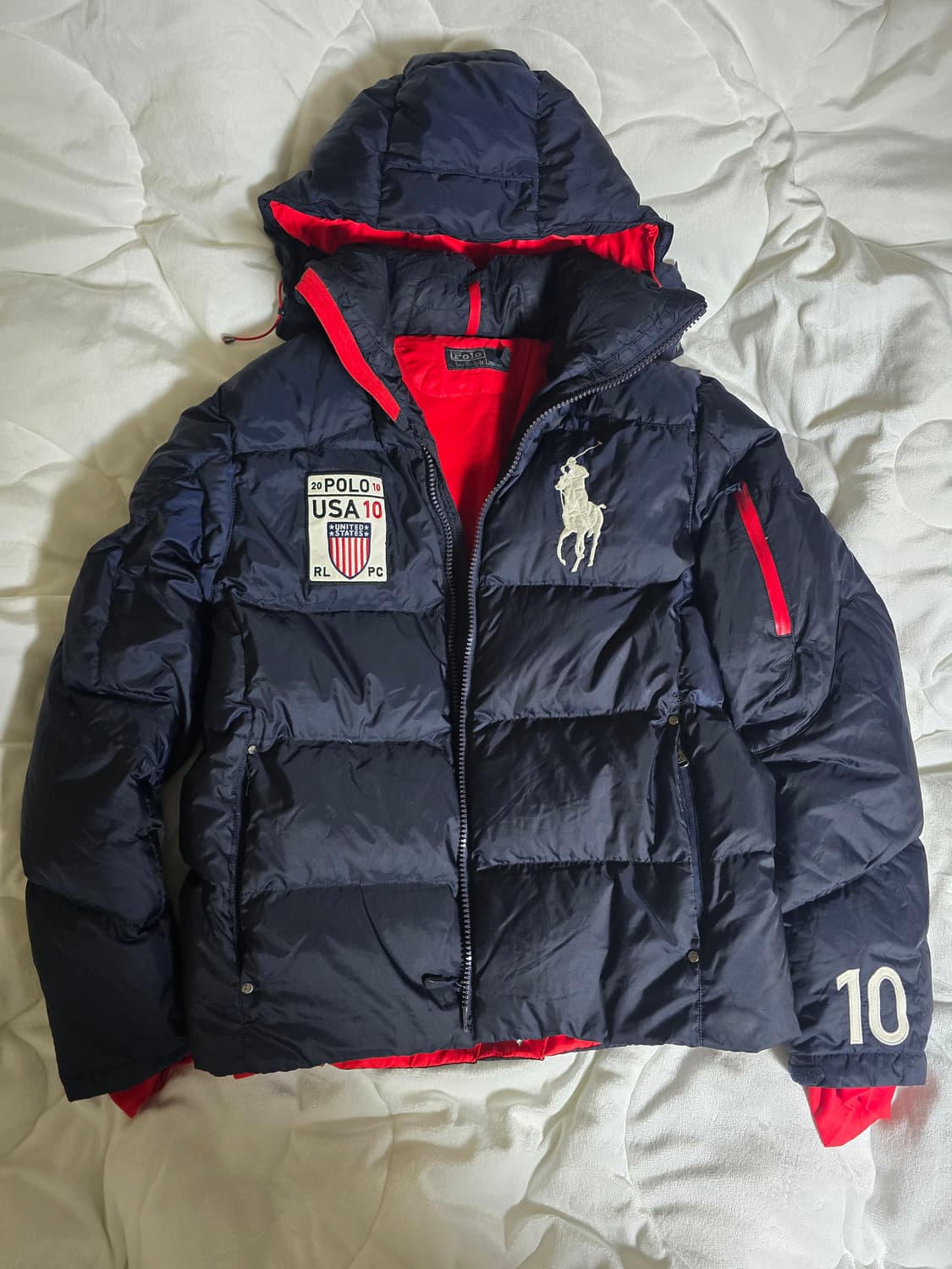 [국내정품] 폴로 랄프 로렌 USA 패치 다운 패딩 자켓 (95사이즈) 상품이미지4