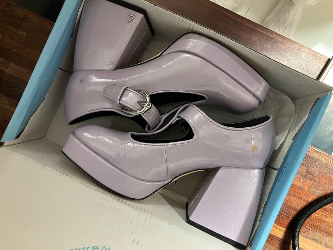 로리타 갸루 Circus NY 라벤더 통굽 메리제인 슈즈 235 상품이미지4