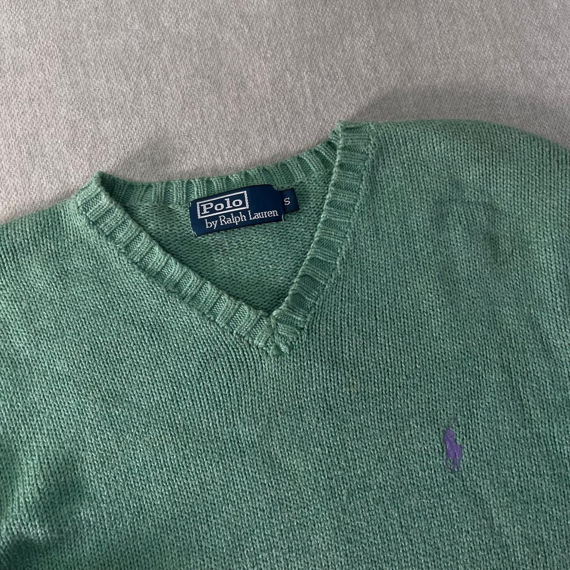 100 폴로랄프로렌 코튼 브이넥 니트 상품이미지2