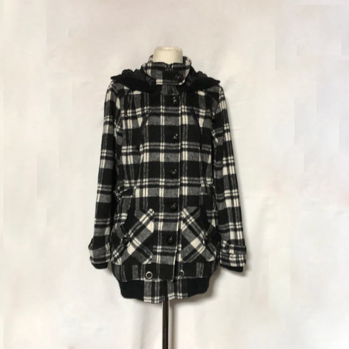 체크 후드 점퍼 상품이미지4