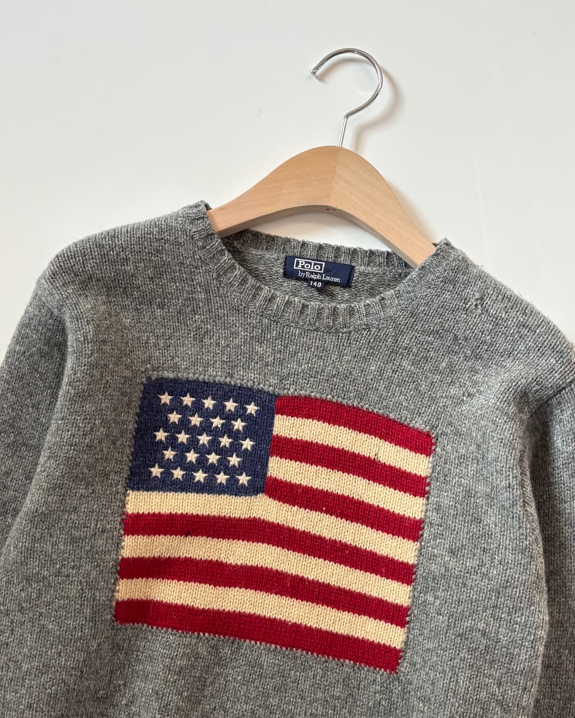 Polo 폴로 랄프로렌 보이즈 성조기 램스울 라운드넥 니트 상품이미지2