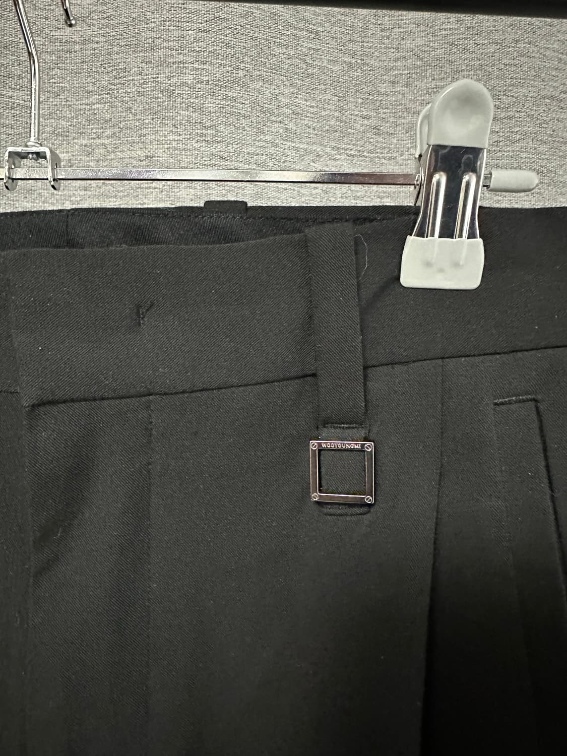 우영미 폴딩 롱 팬츠 블랙 (44/28) 상품이미지3