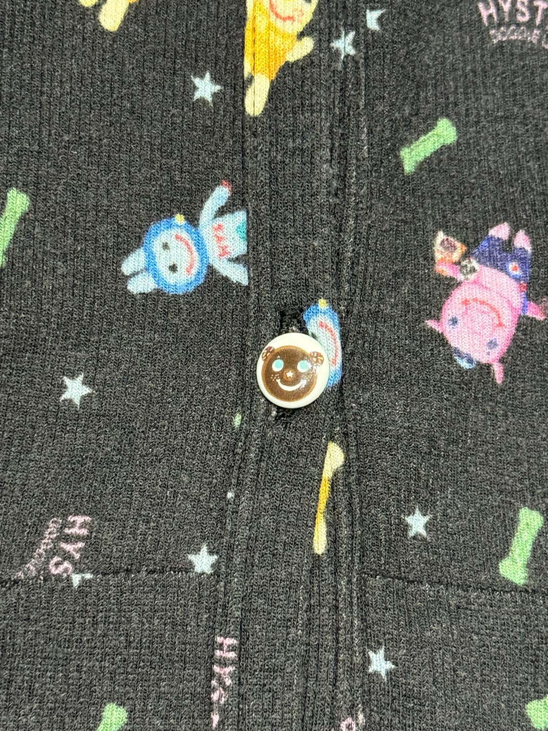히스테릭 글래머 귀여운 별과 동물 패턴 가디건 자켓 상품이미지4