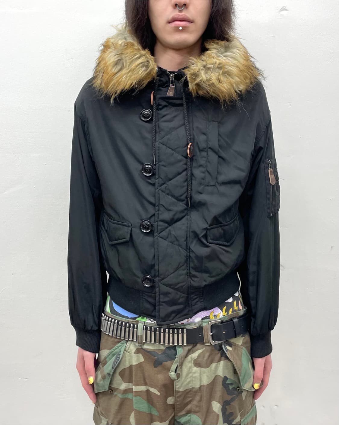 Big Hoodie Black Padded Jacket  상품이미지1