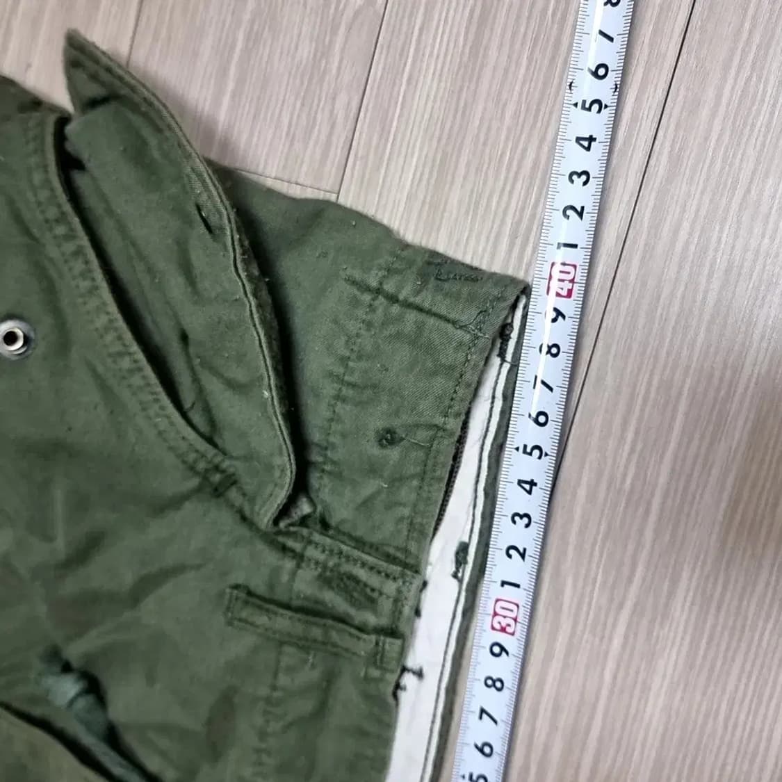 미군 오리지널 m65 올리브 그린 카고 바지(27-31) 상품이미지9