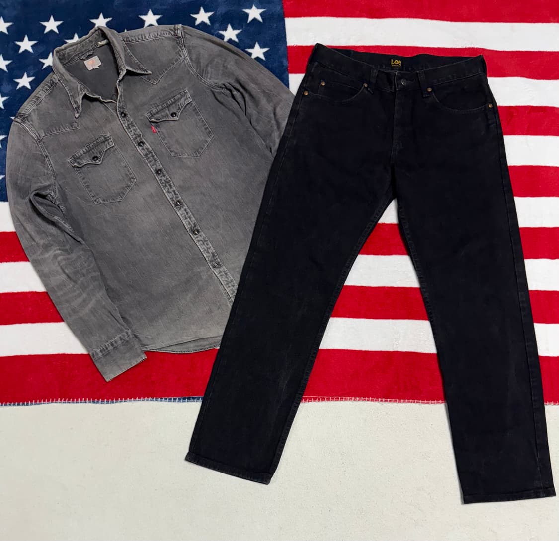 리바이스웨스턴셔츠 90’s리바이데님셔츠 빈티지웨스턴셔츠 흑청데님셔츠 상품이미지10