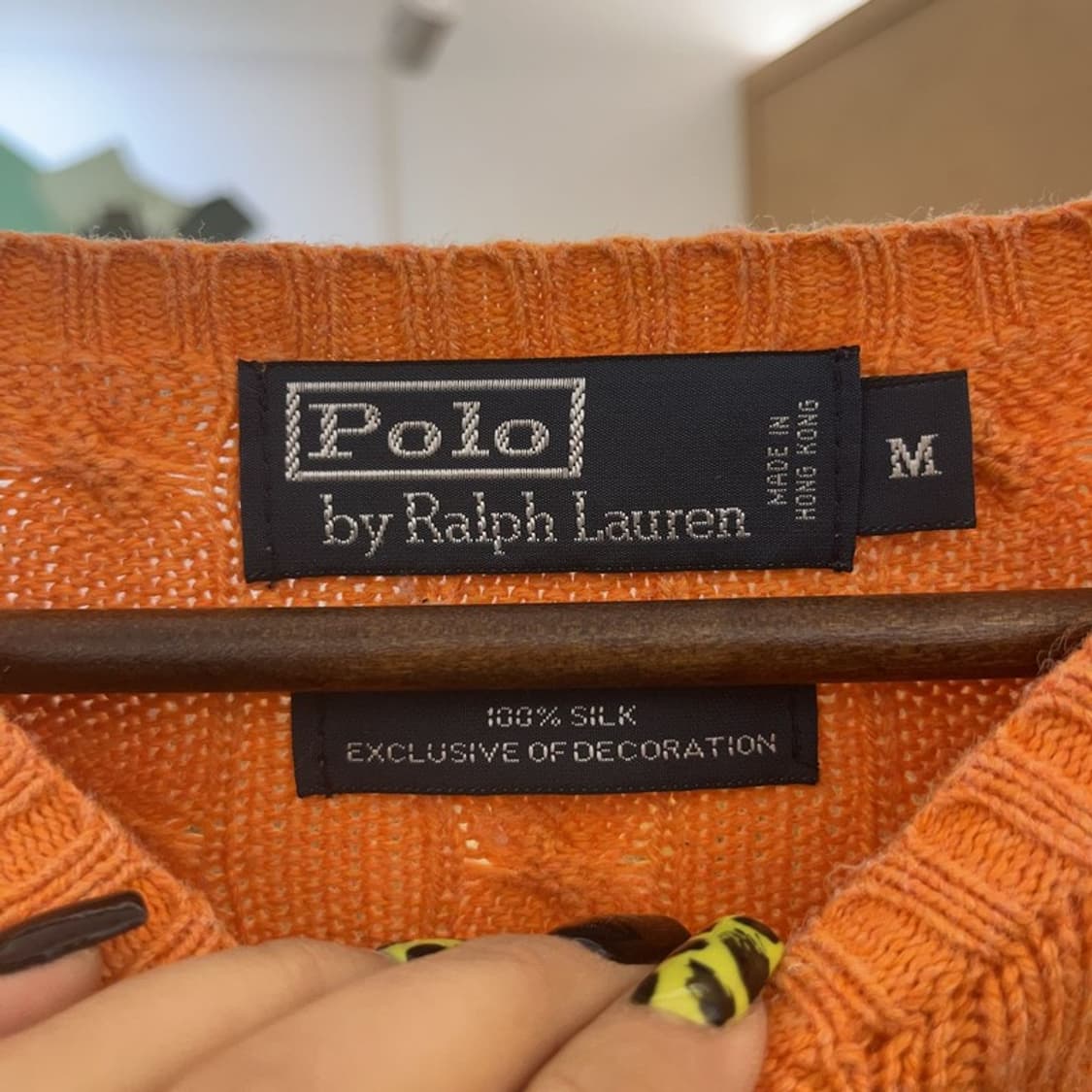 폴로 랄프로렌 Y2K 키치 유니크 오렌지 니트 M C07463 상품이미지5
