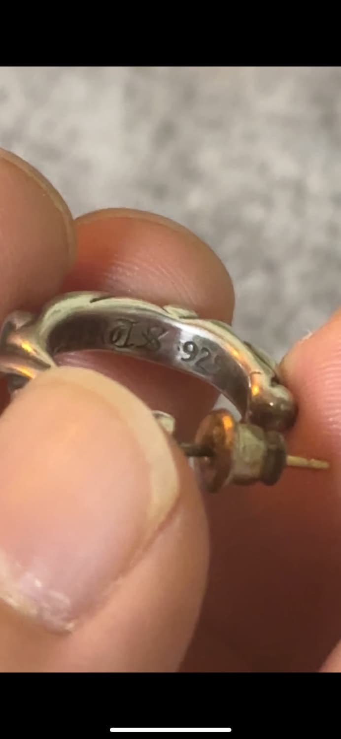 크롬하츠 스크롤 후프 이어링 상품이미지4