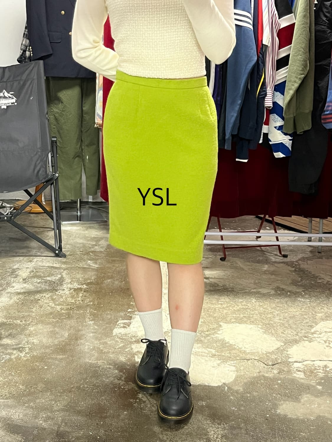 Yves Saint Laurent 입생로랑 울 혼방 스커트 상품이미지1