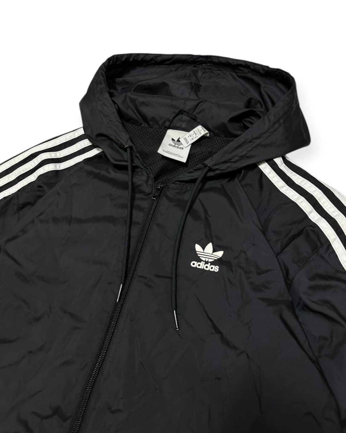 아디다스 파이어버드 블랙 후드 바람막이 상품이미지2