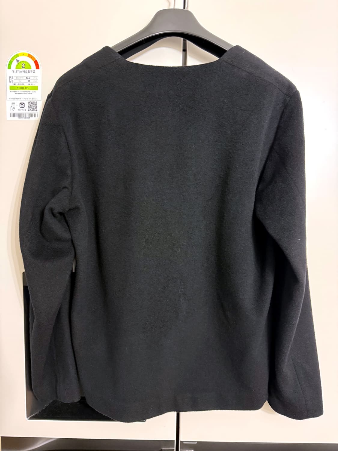 블랑드누아 마르쉐 울 브이넥 니트 블랙 1 사이즈 ( 100 ) 상품이미지3