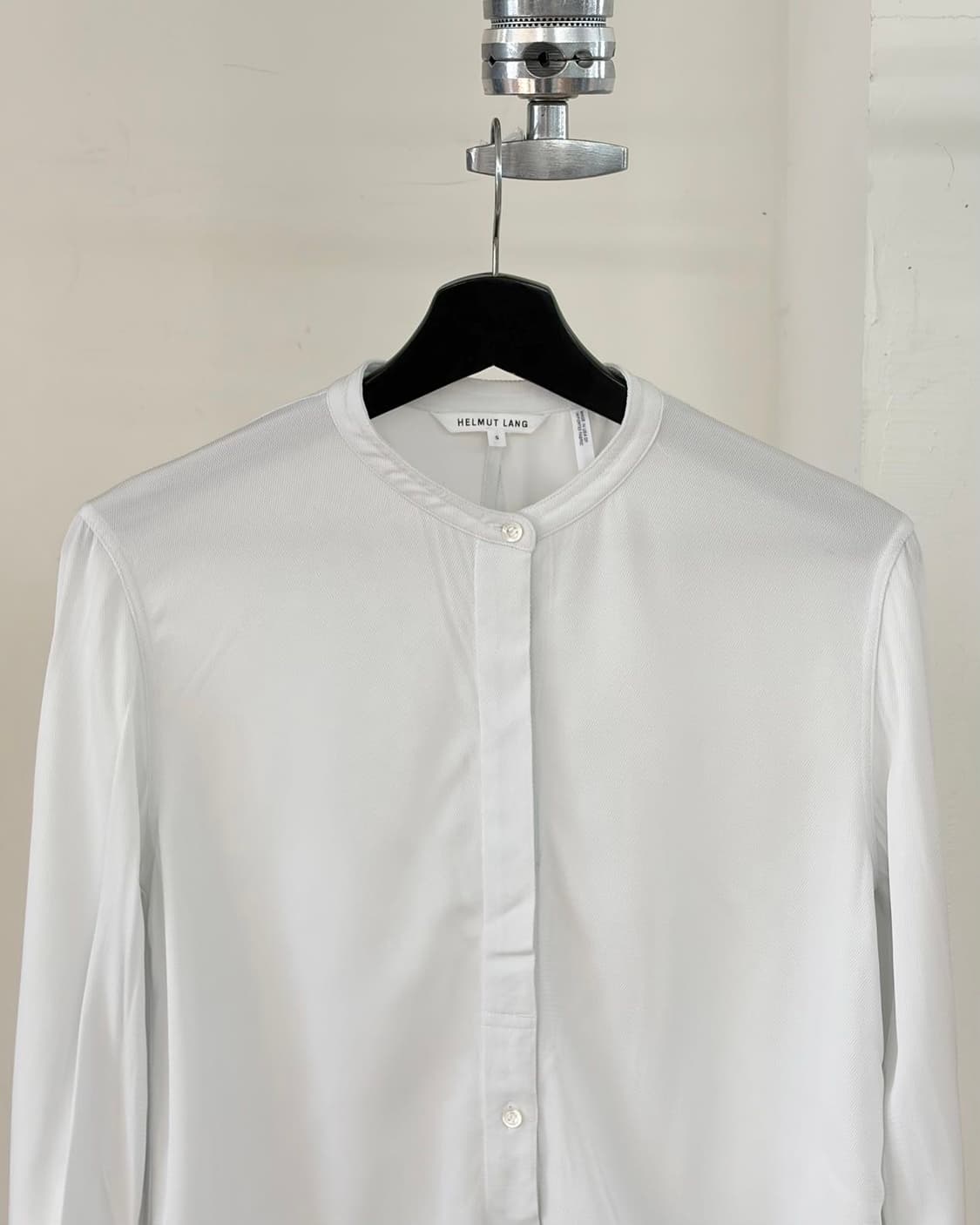 헬무트랭 화이트 레이온 드로스트링 셔츠  상품이미지4