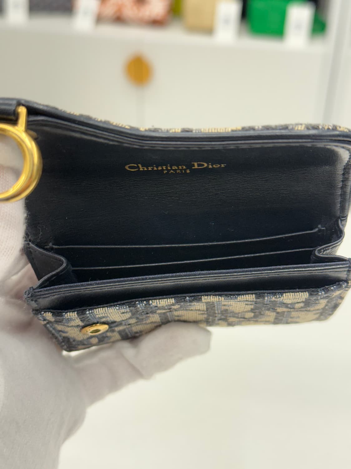 [OS] 디올 오블리크 새들 플랩 카드지갑 상품이미지9