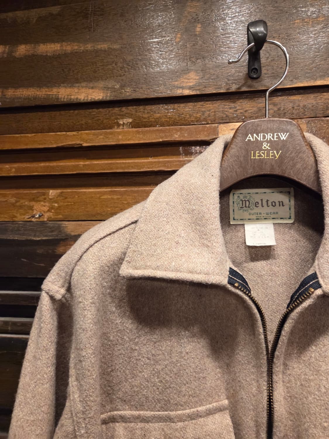 멜톤 헤비멜톤울 트러커자켓  상품이미지7