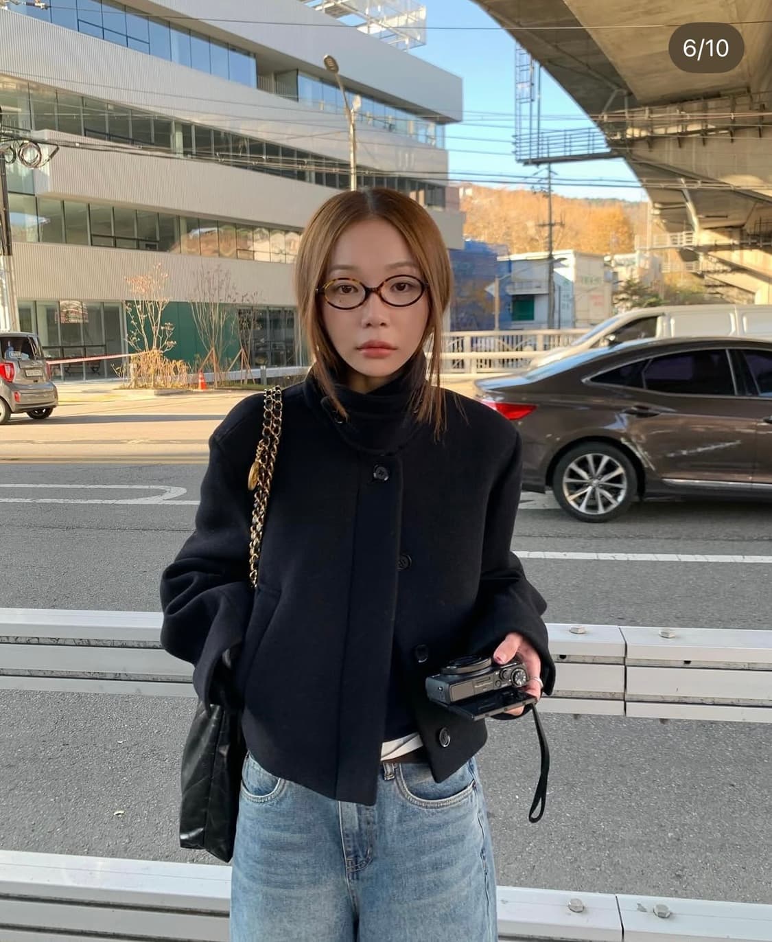 인사일런스우먼 크롭 자켓 크롭코트 상품이미지6