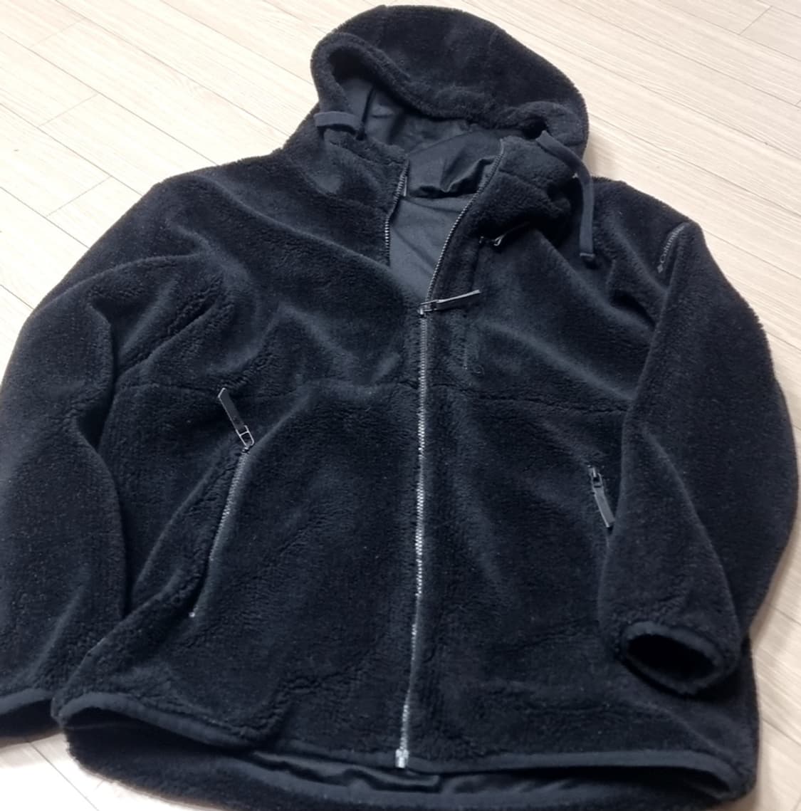 컬럼비아 후리스 후드 집업 블랙(100) 상품이미지1