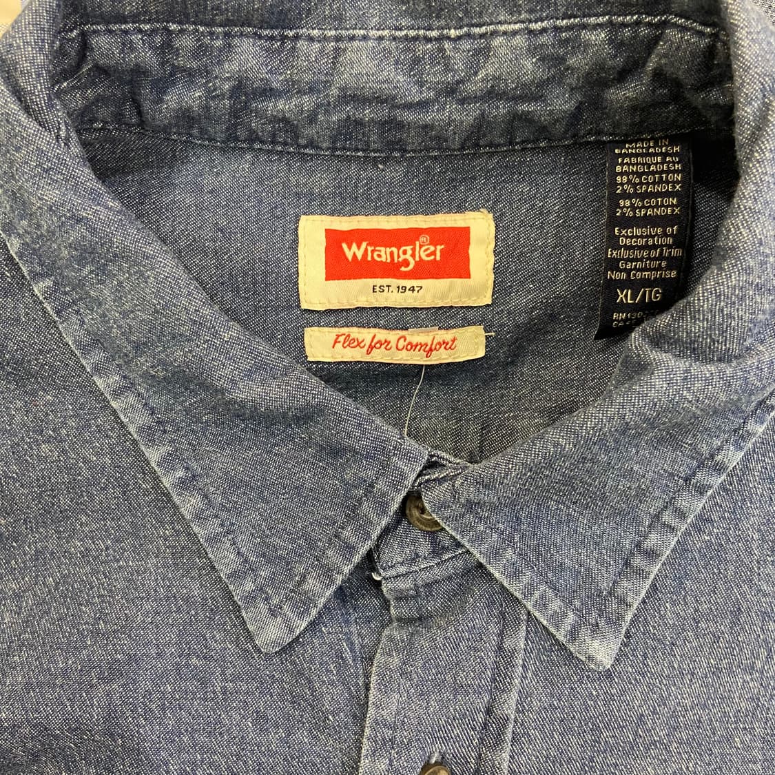 (XL) Wrangler 랭글러 데님 셔츠  상품이미지9