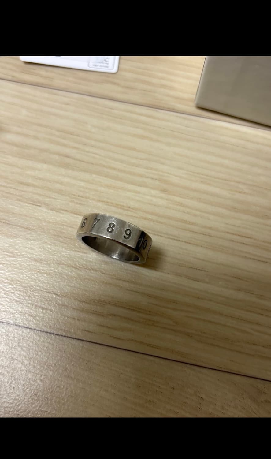 메종 마르지엘라 넘버링 반지 실버 xxs 상품이미지4