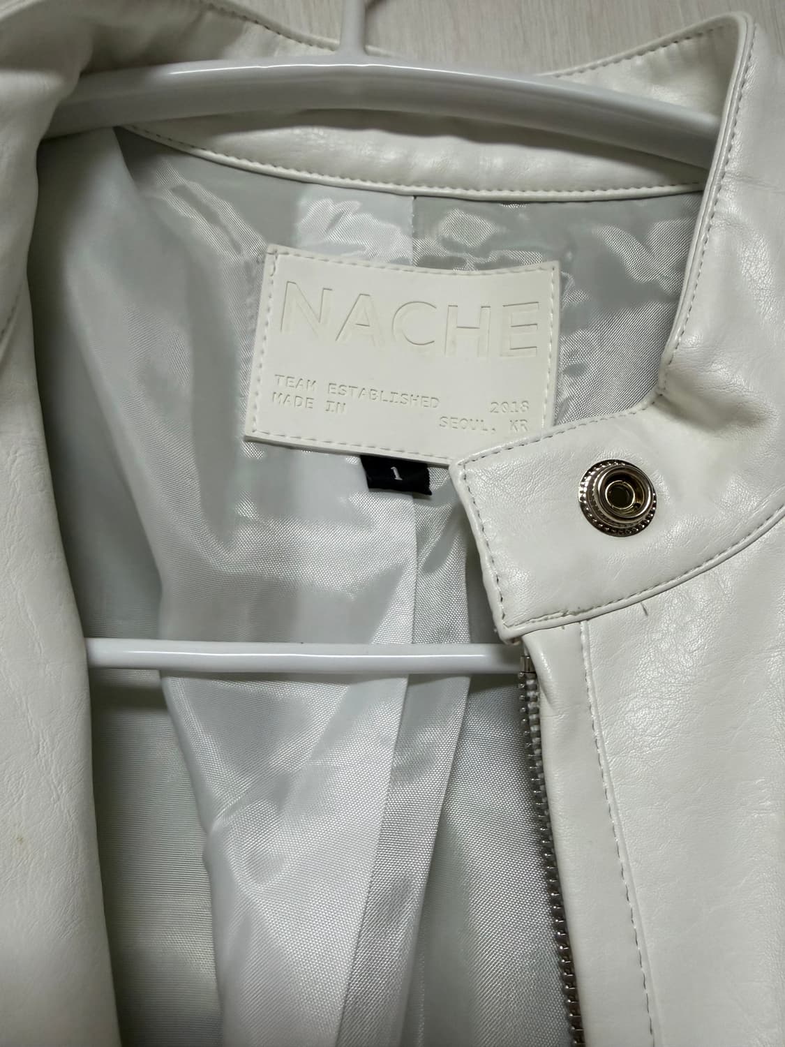 nache 셔링 레더자켓 상품이미지2