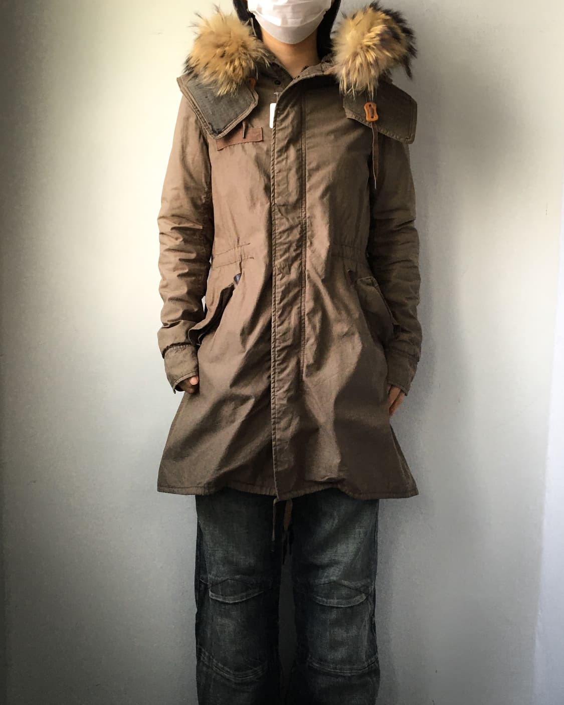 goa raccoon Fur hood filed jacket 상품이미지6
