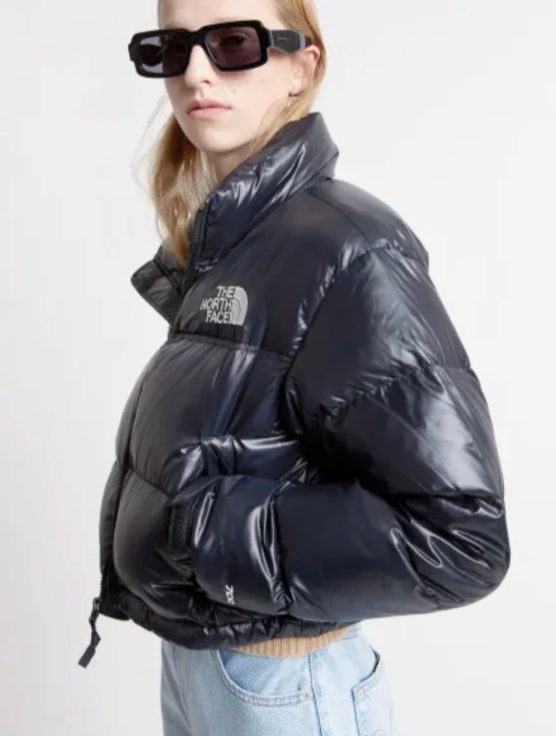 새상품 노스페이스 눕시 700 여성  숏패딩 블랙 상품이미지2