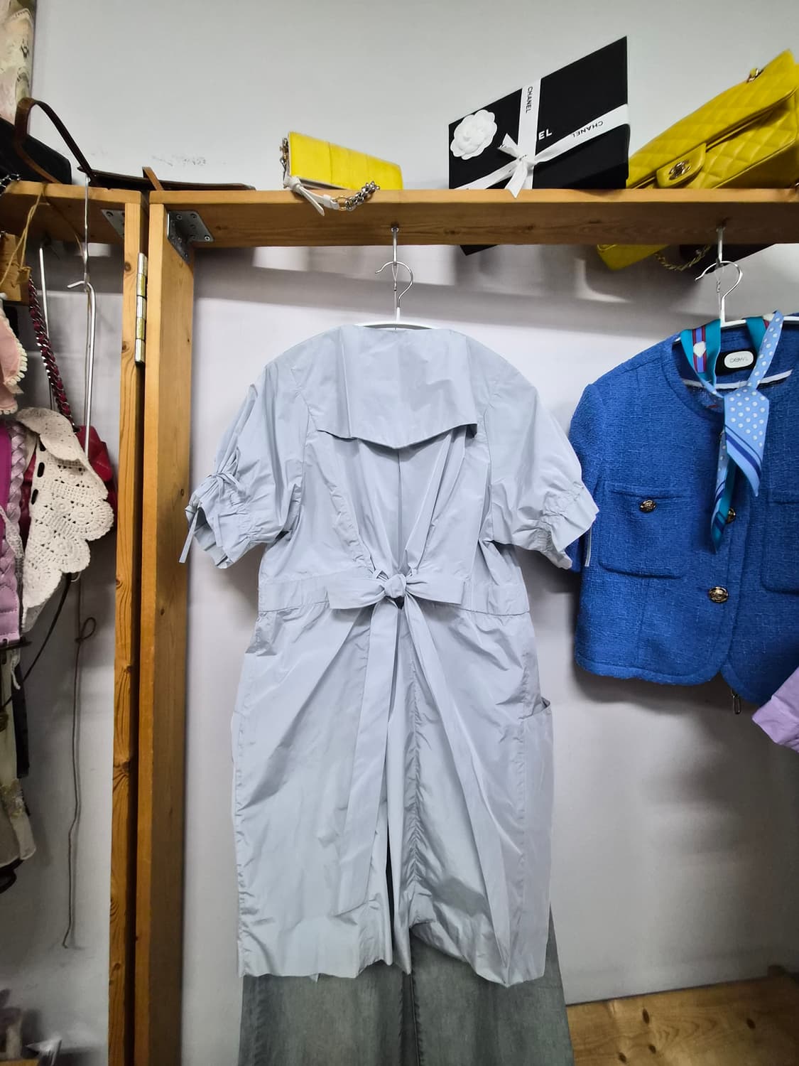 아르마니 익스체인지 실키 바스락 원피스 아우터 상품이미지8