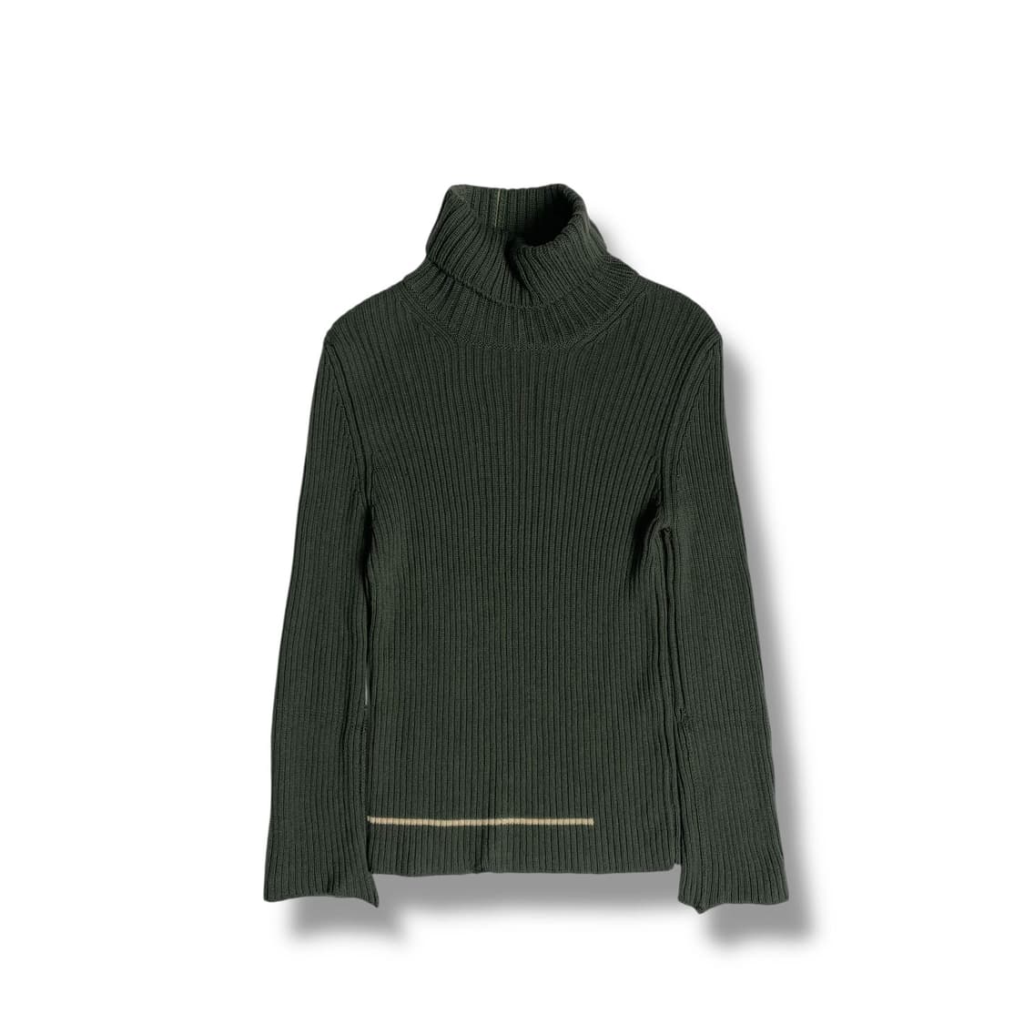 Byblos 화이트 크로스 울 100 터틀넥 니트 (italy)  상품이미지1