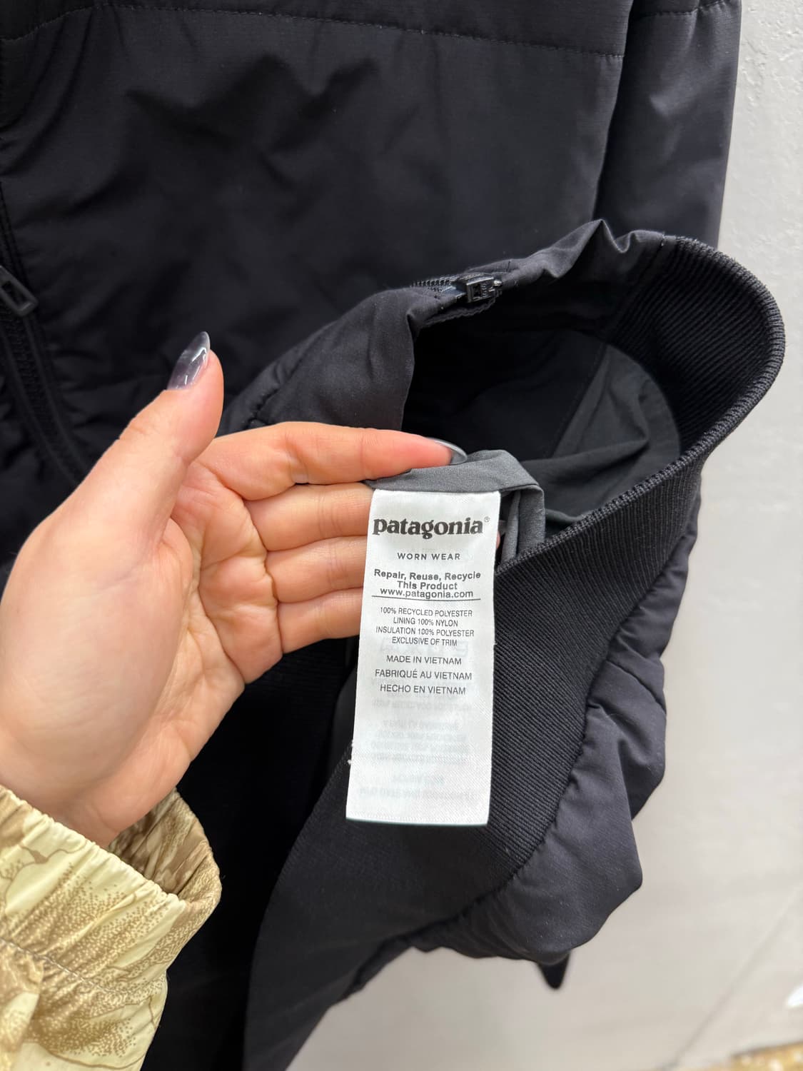 파타고니아 봄버 자켓 블랙 L 상품이미지4