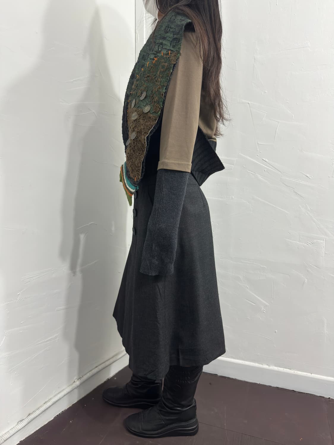 button midi skirt 상품이미지5