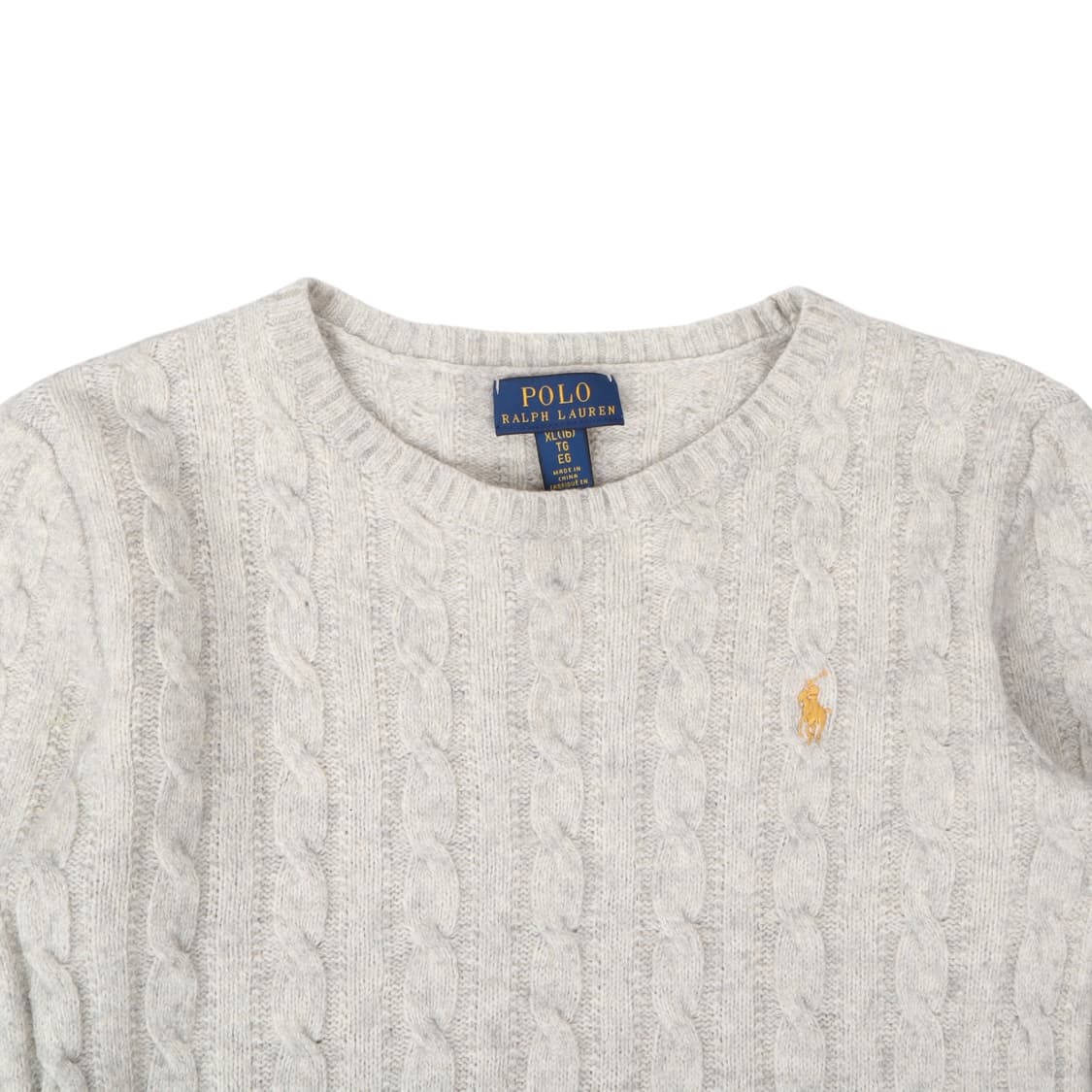 폴로 랄프로렌 그레이 펄 케이블 니트 상품이미지2