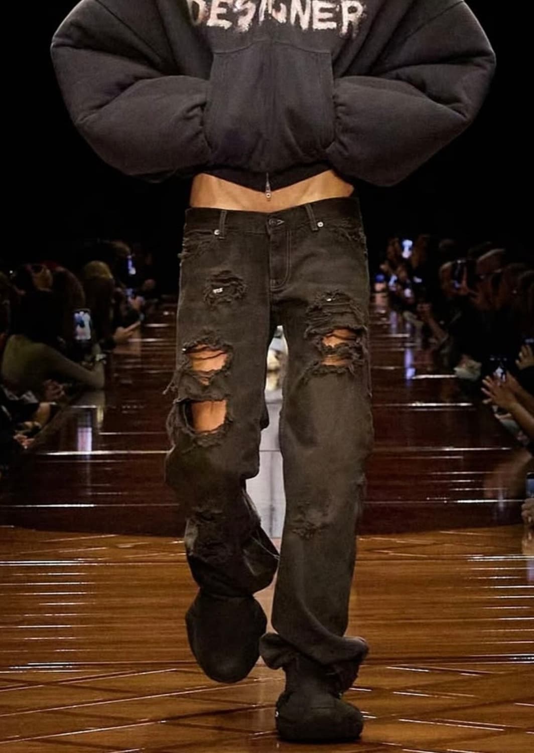 Low Waist Fitted Jeans Anthracite S 상품이미지1