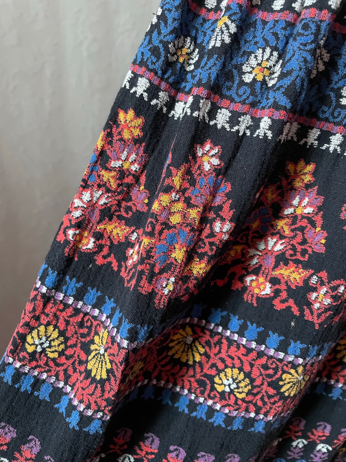 빈티지 플로럴 에스닉 슬리브리스 원피스  상품이미지3