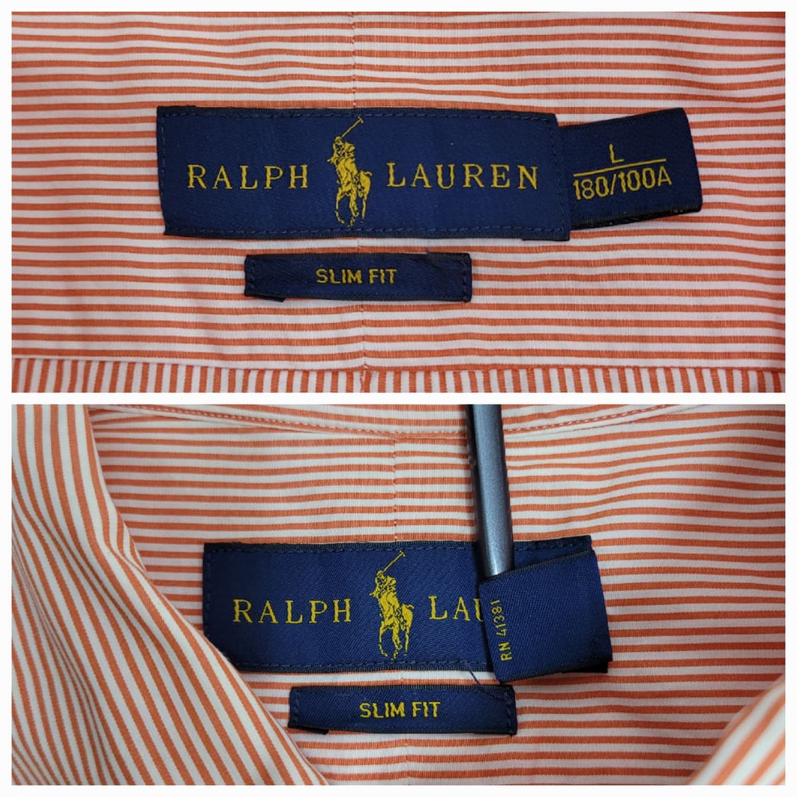 POLO 폴로 랄프로렌 슬림핏 스트랴이프 셔츠 / 남 L
 상품이미지8