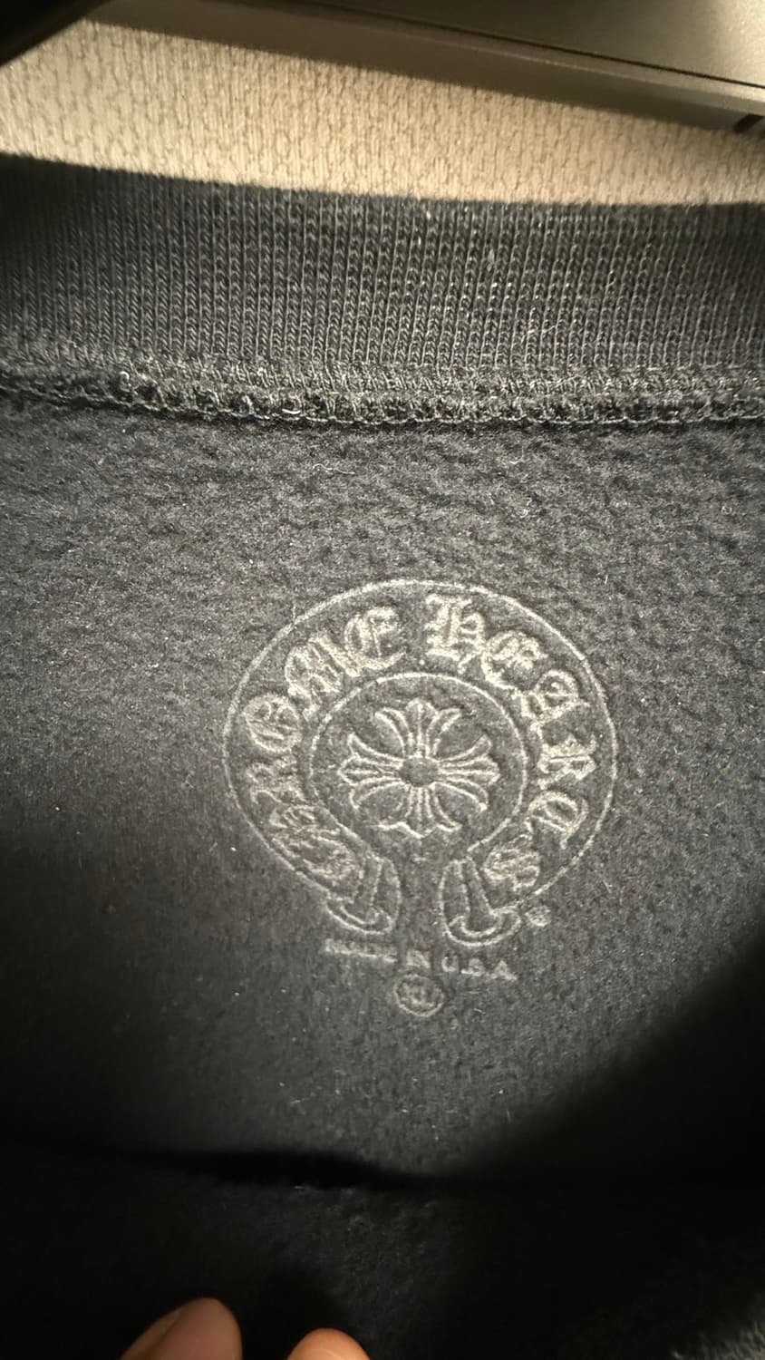 [XL] 크롬하츠 홀스슈 맨투맨 블랙 상품이미지4