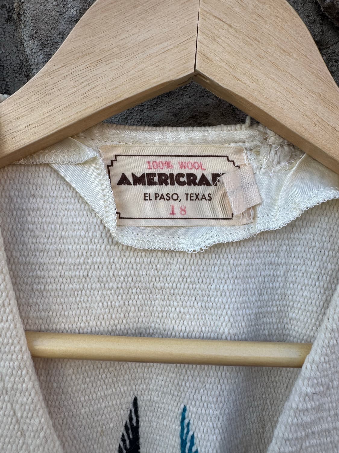 60~70s americraft 빈티지 오르테가 치마요 베스트 조끼 상품이미지8